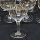 8 wine glasses in chiseled cut glass