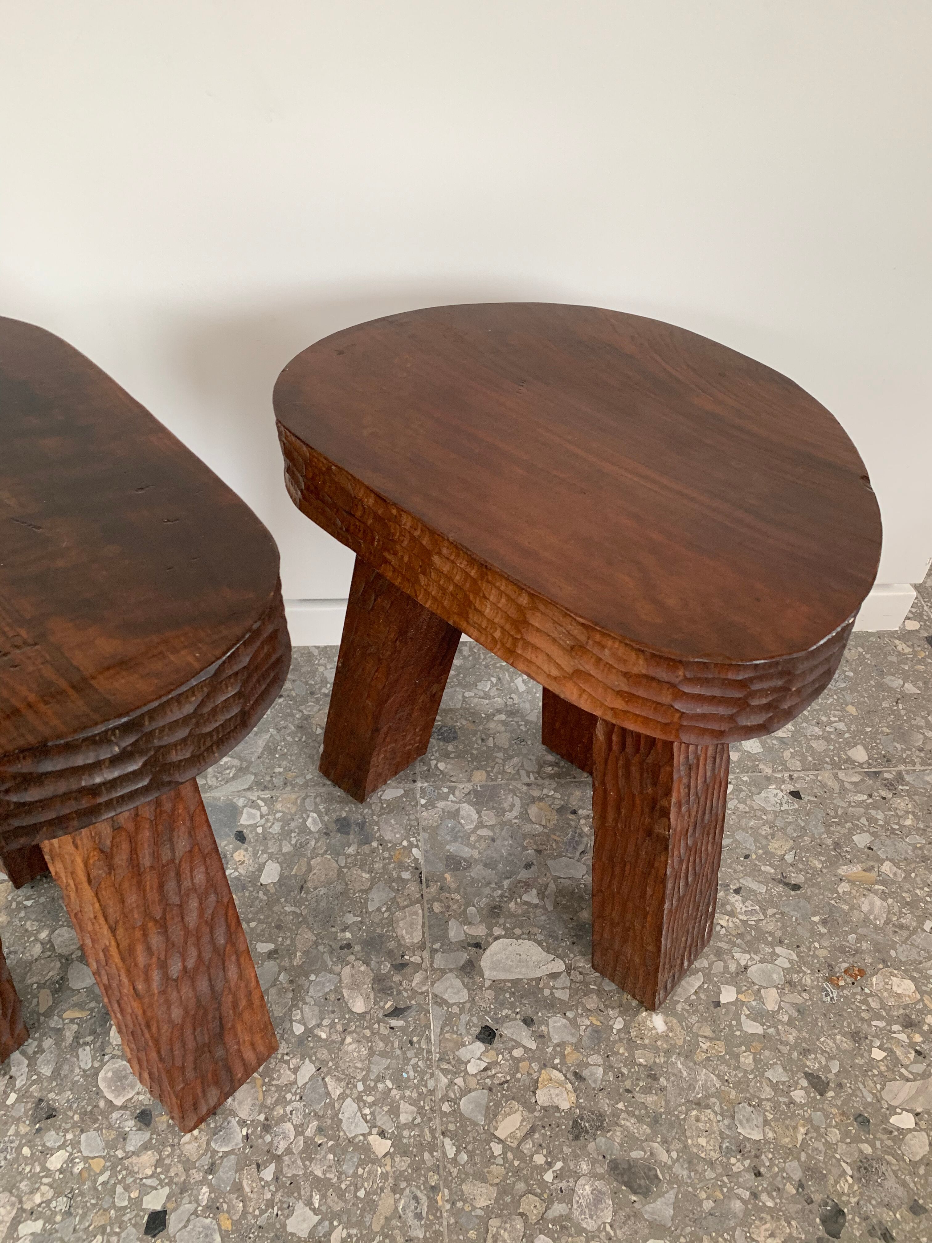 Brutalist stools