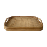 Vintage wicker tray