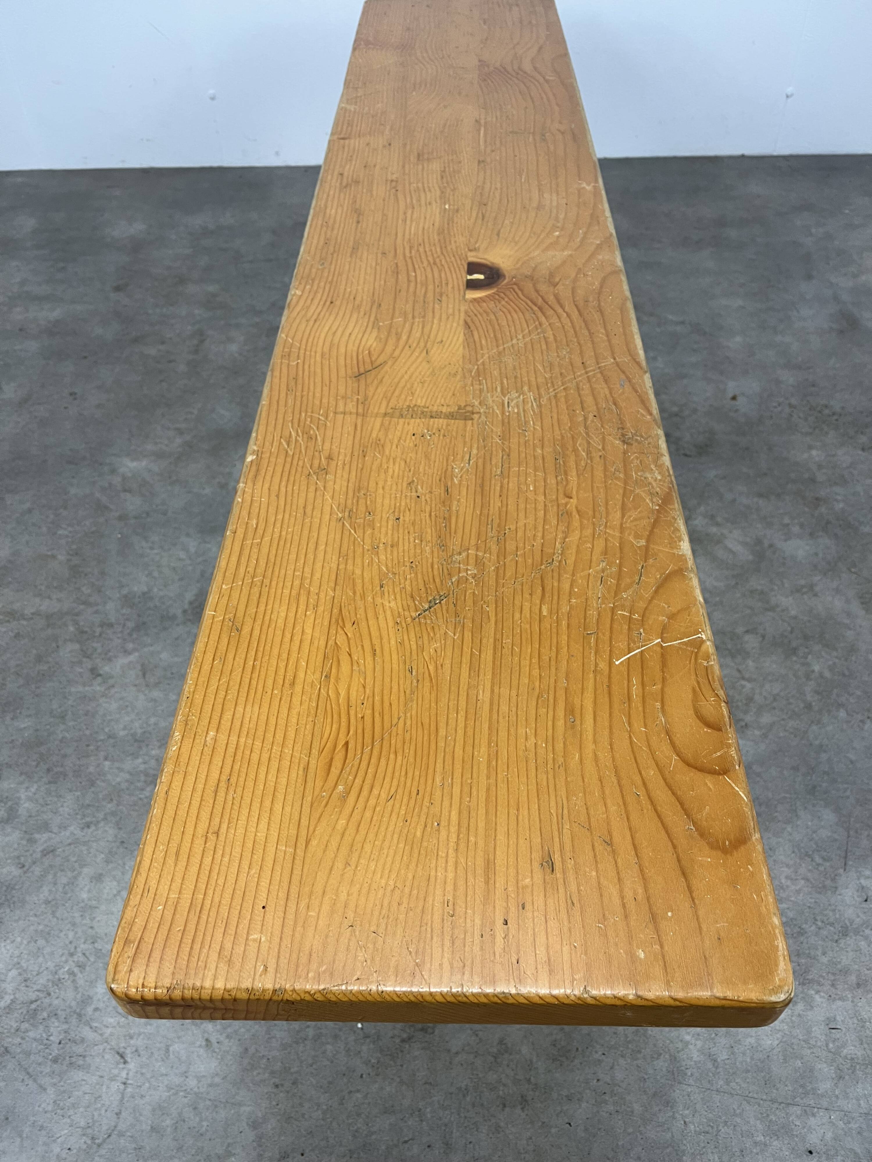 Vintage solid pine bench 150 cm