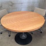 Round dining table foot tulip metal 1970