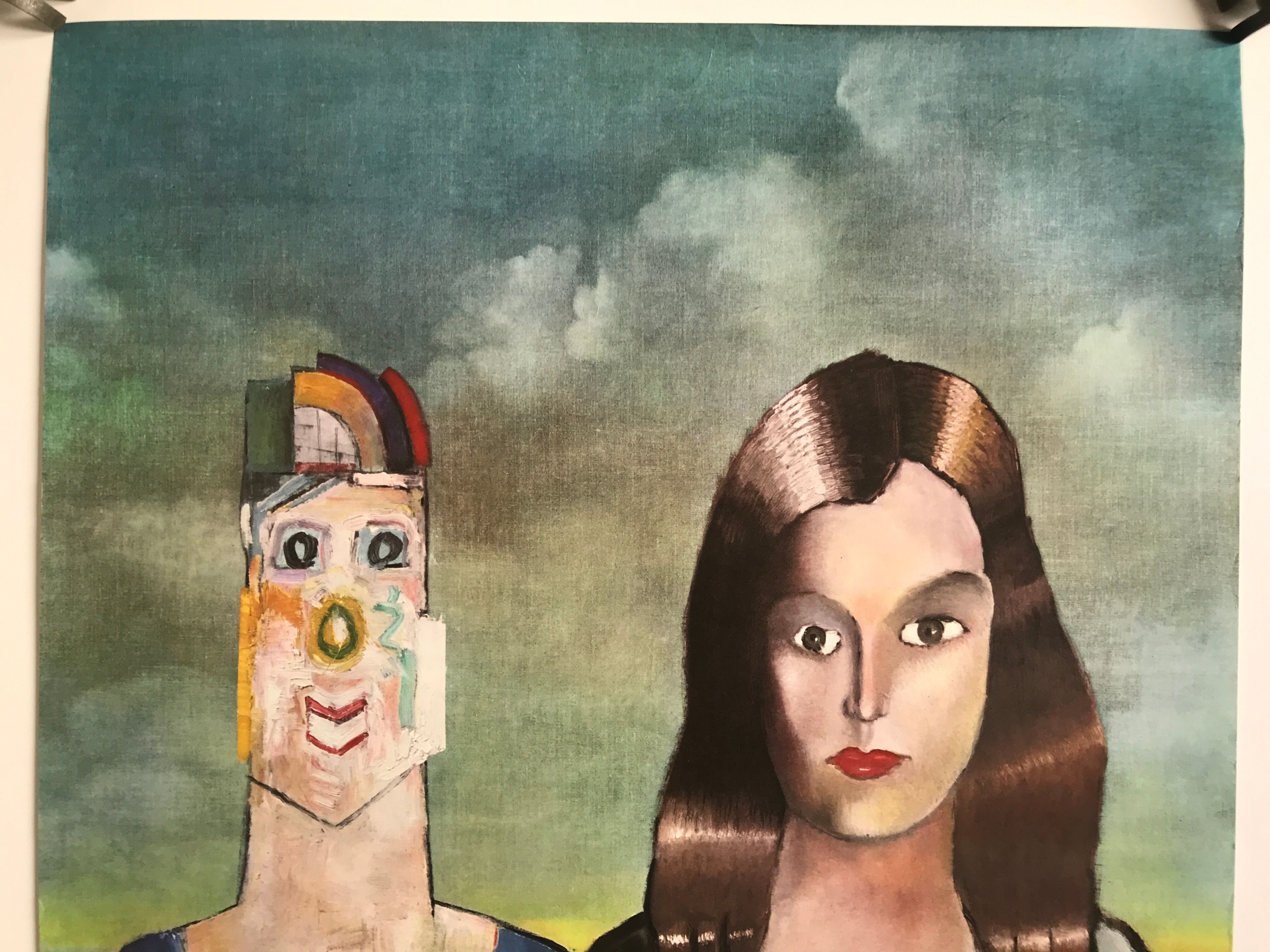 Original exhibition poster by Saul STEINBERG, Galerie Maeght, 1971