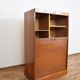 Mid-century danish teak tambour cabinet, 1960