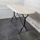 Marble top bistro table