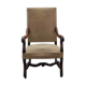 Walnut renaissance style armchair