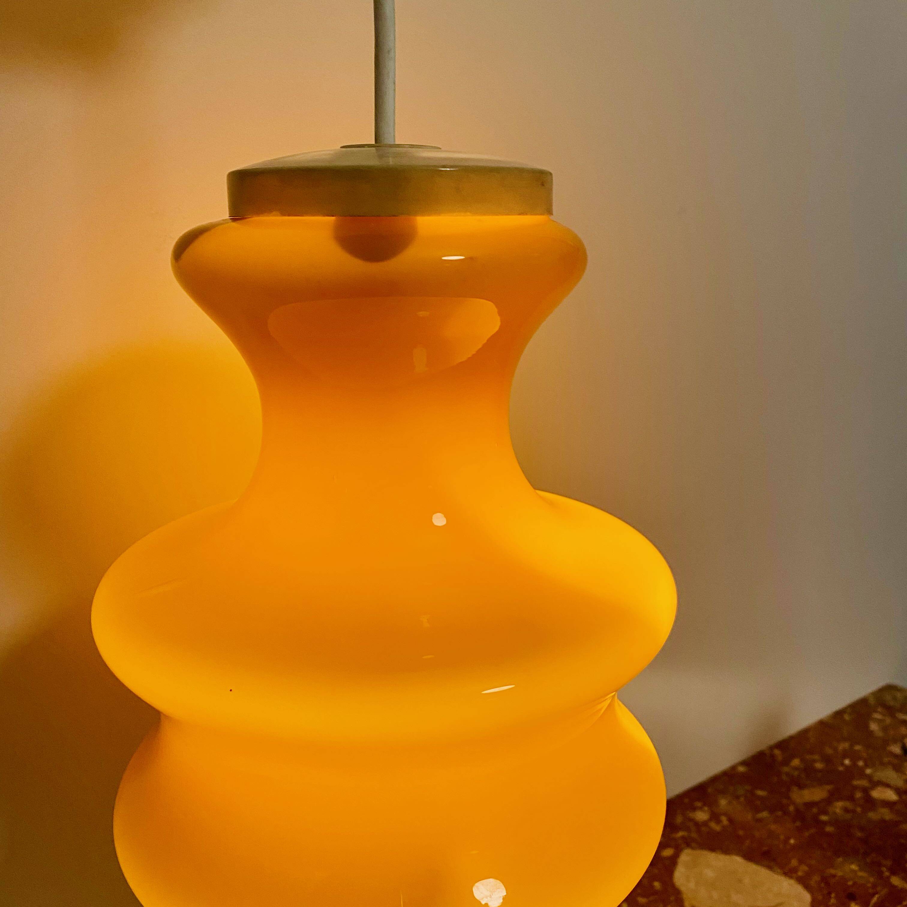 Vintage Orange 70's Pendant Lamp