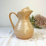 Vintage glazed stoneware pitcher