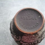 Ceramic vase with fat lava decor, Germany 7323-25