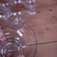 9 vintage engraved champagne glasses 1950
