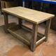 Old farmhouse table made of solid wood - Vintage work table