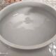 Niederweiler soup bowl in white earthenware bordered gold