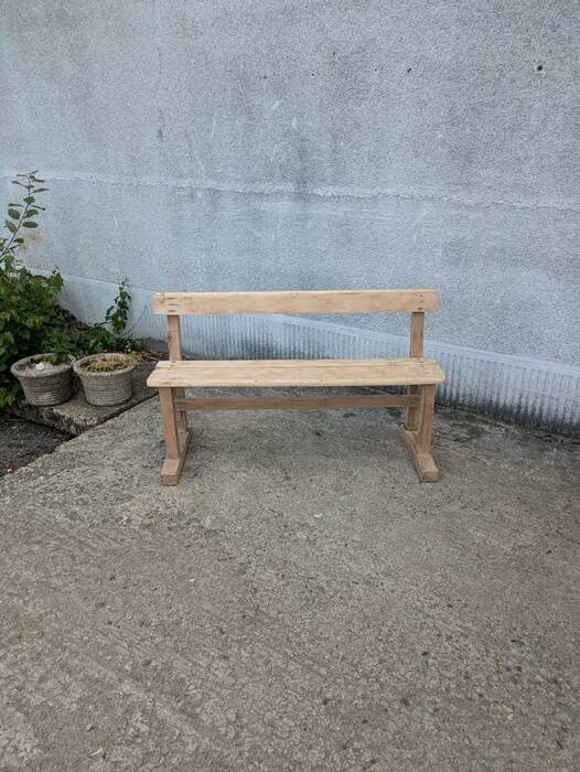 Bench with backrest