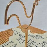 Ceramic cheese platter modernist rooster 60s