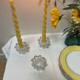 Reims glassworks candlesticks