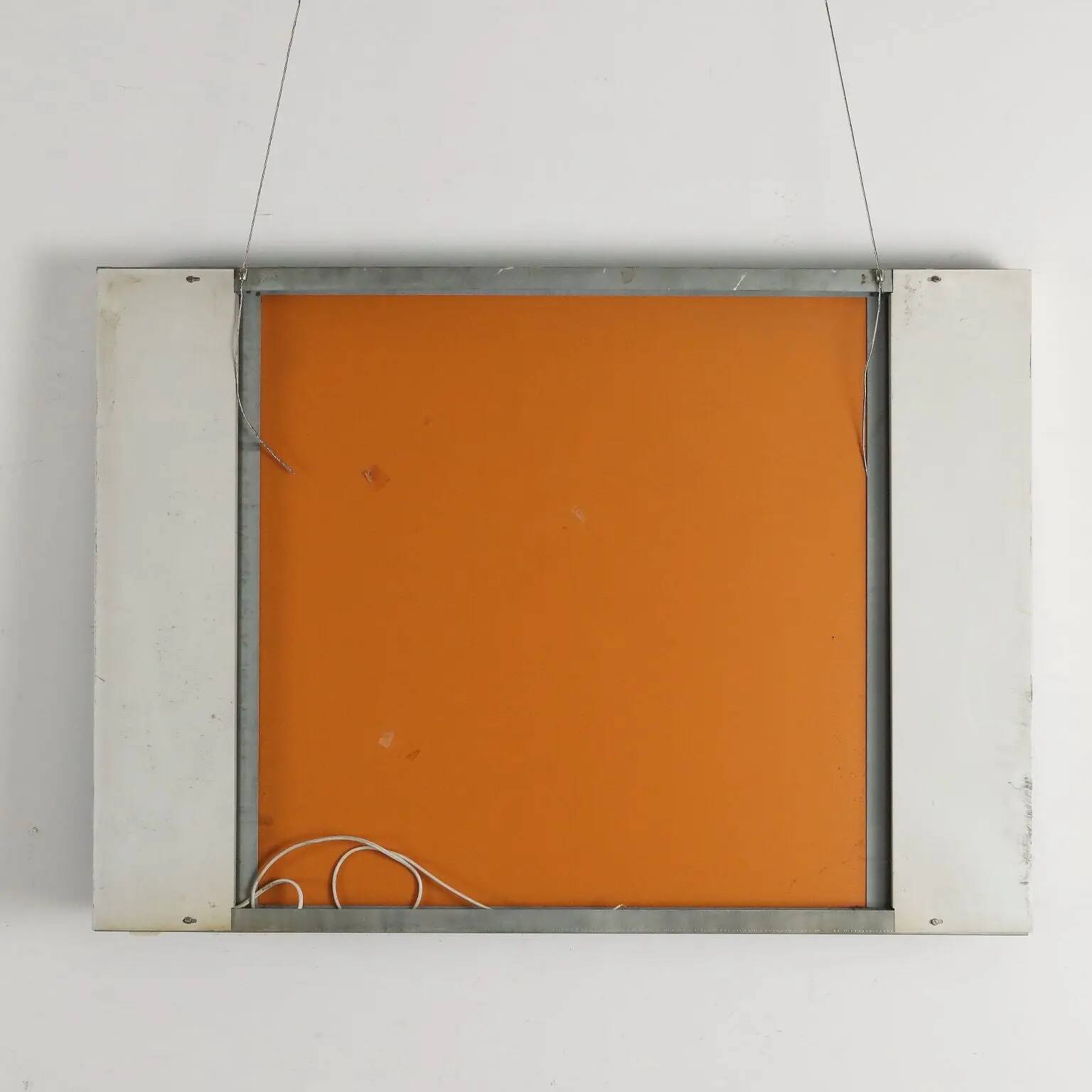 Miroir design vintage avec lumières en verre, Italie, années 1960