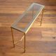 Gilded console and glass 1970s