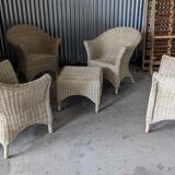 Vintage rattan lounge