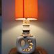 Fat Lav perforated ceramic lamp - vintage 1970