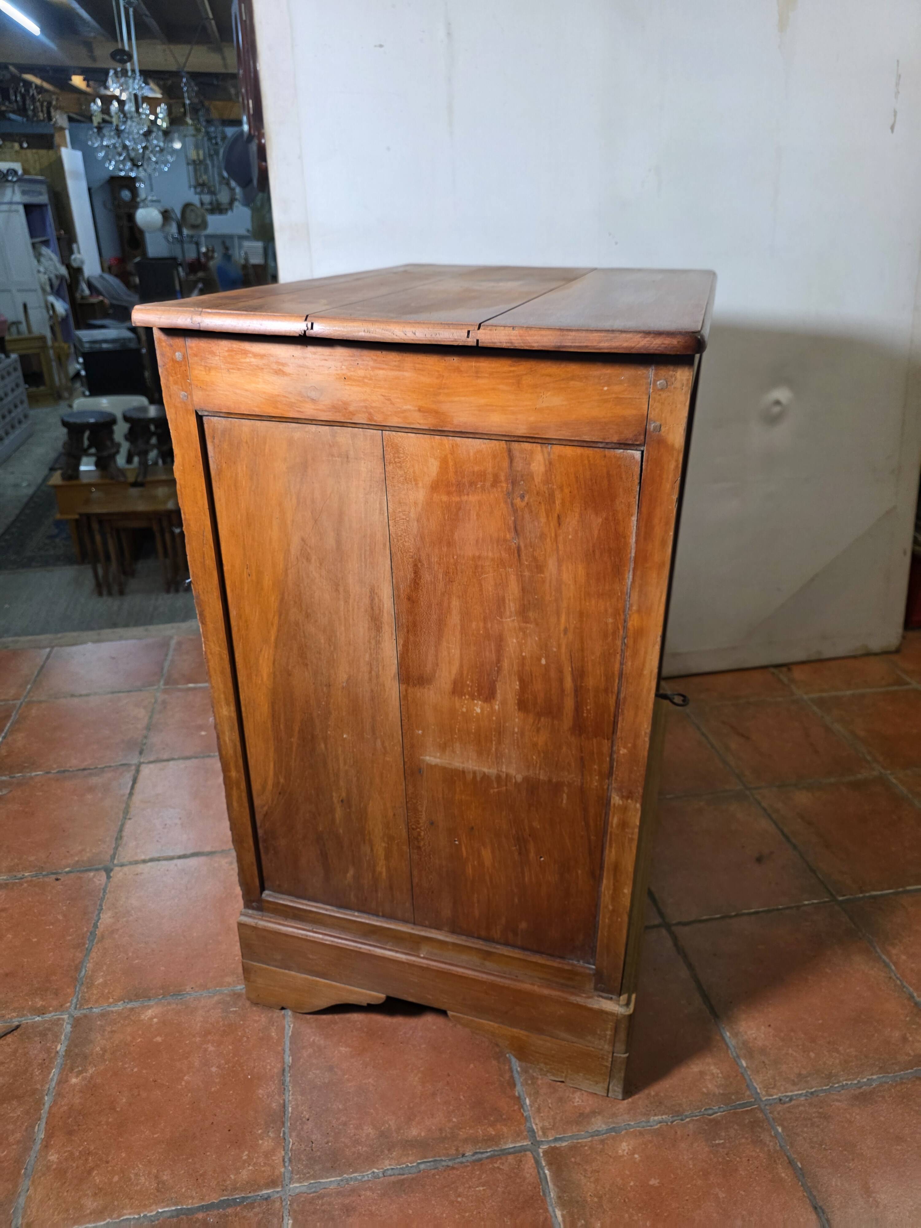 Antique Louis Philippe style confiturier in cherry wood