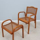 Prodotti living-room set, straw, Vienna, 1940s