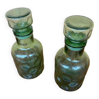 Duo bottle pots, glass jar