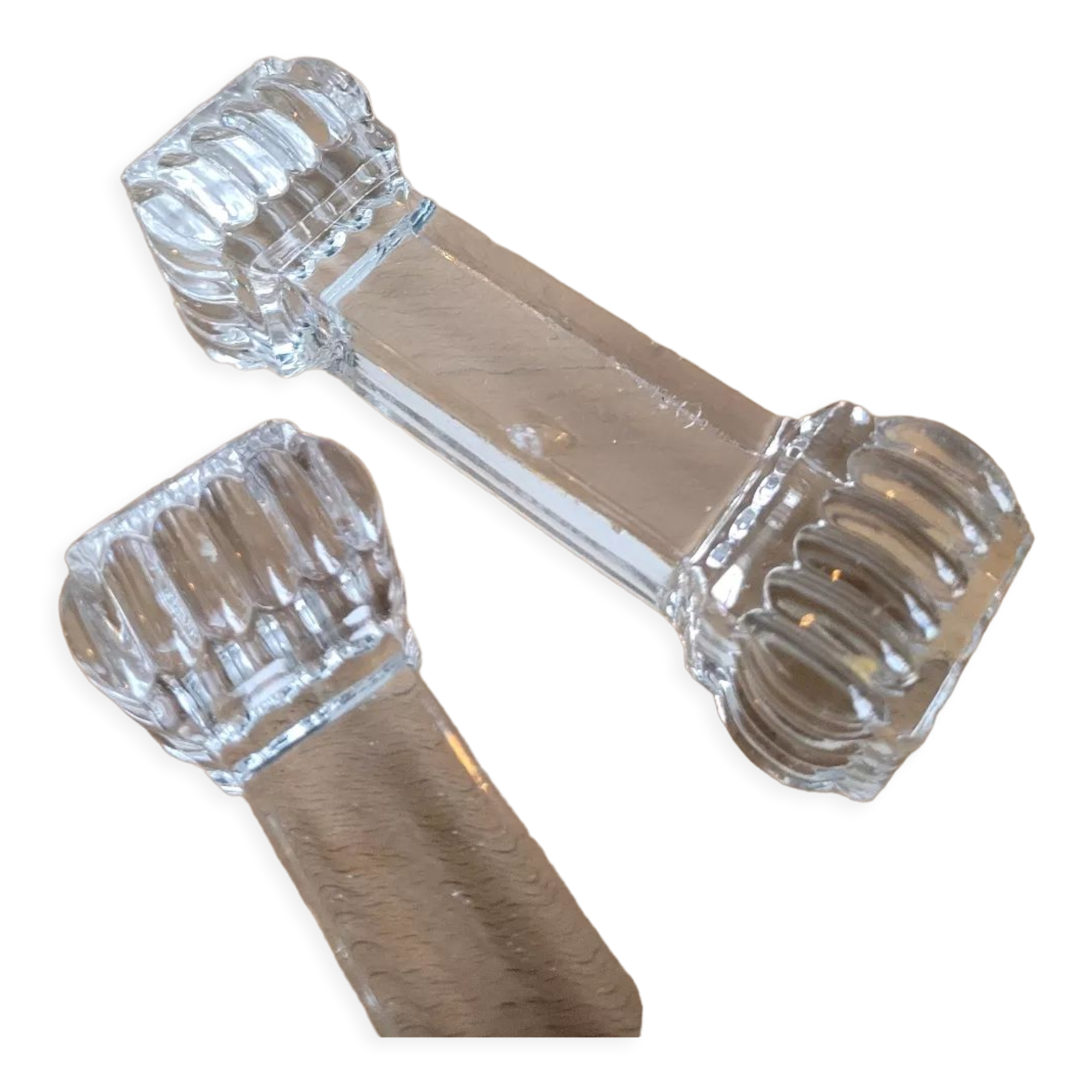 Lot of carrier glass knife holders