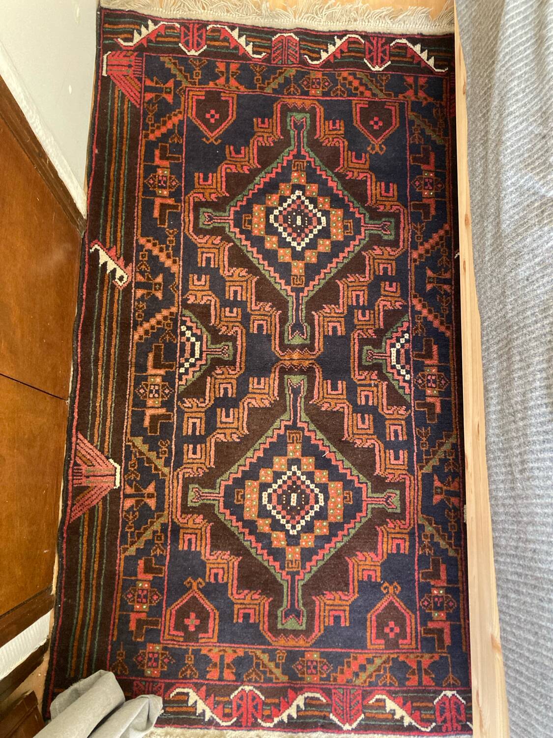 Afghan, tribal, geometric rug