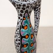 Ceramic vase by Marino Le Vaucour in Vallauris, France, circa 1960.