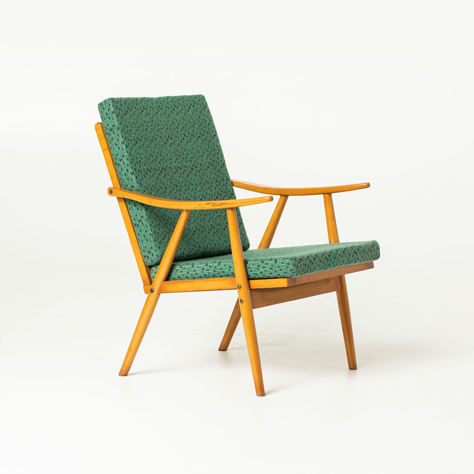 Pair of mid-century armchairs by Novy Domov in original upholstery, Czechoslovakia, 1970s
