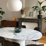 Table marble arabescato Italy vintage