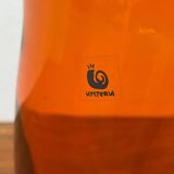 Vintage glass vase by Hysteria, 1980s.