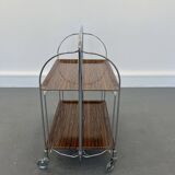 Mid-century foldable serving trolley from bremshey solingen,1960s