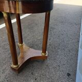 Gueridon side table empire style marble top