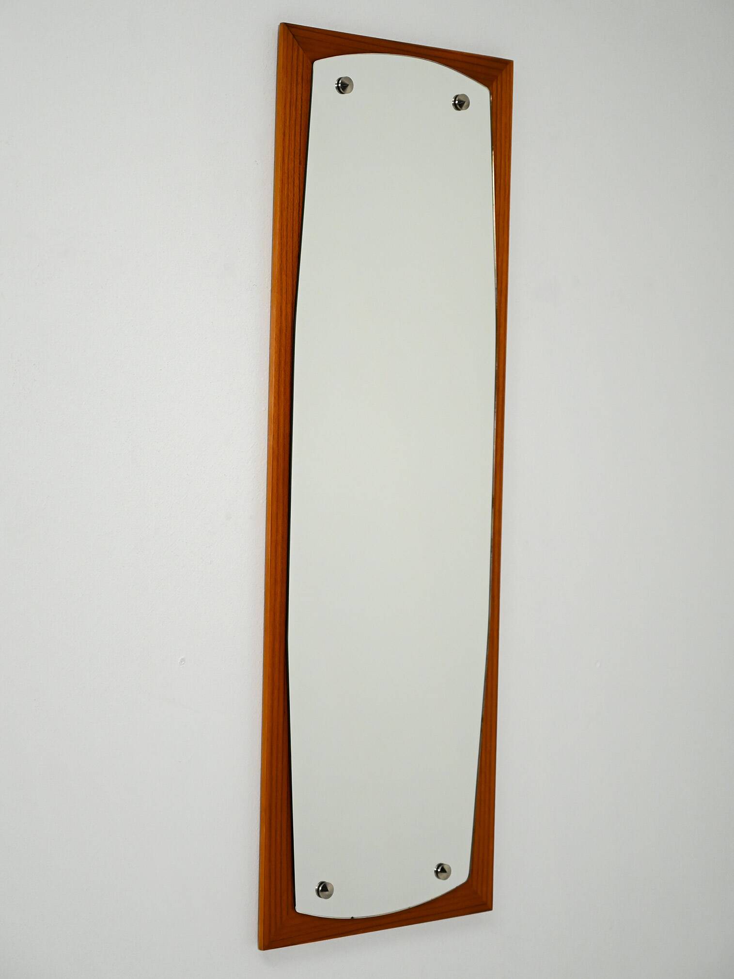 Scandinavian wall mirror in mahogany, 1950s