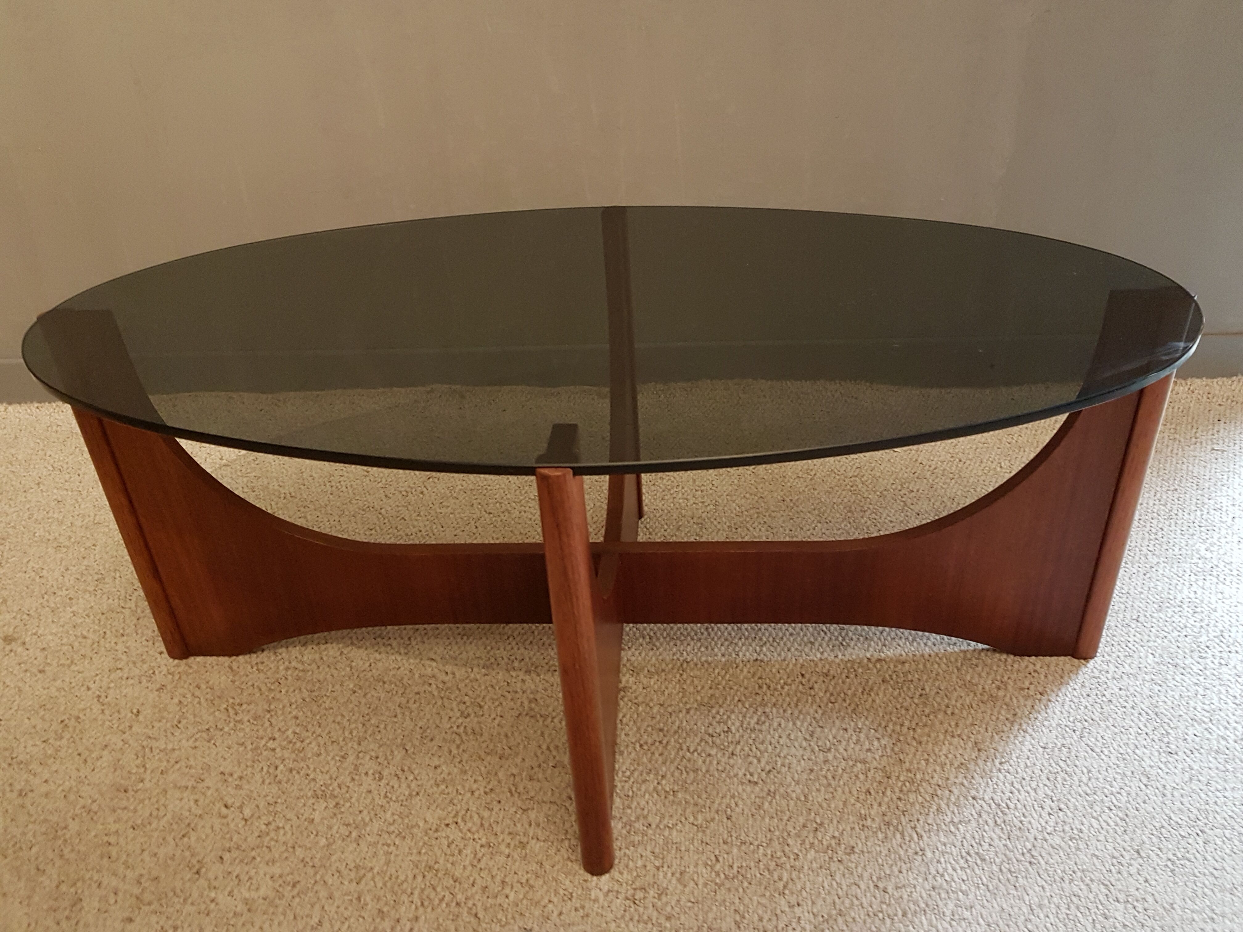 Designer coffee table Hugues Poignant 1960
