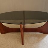 Designer coffee table Hugues Poignant 1960