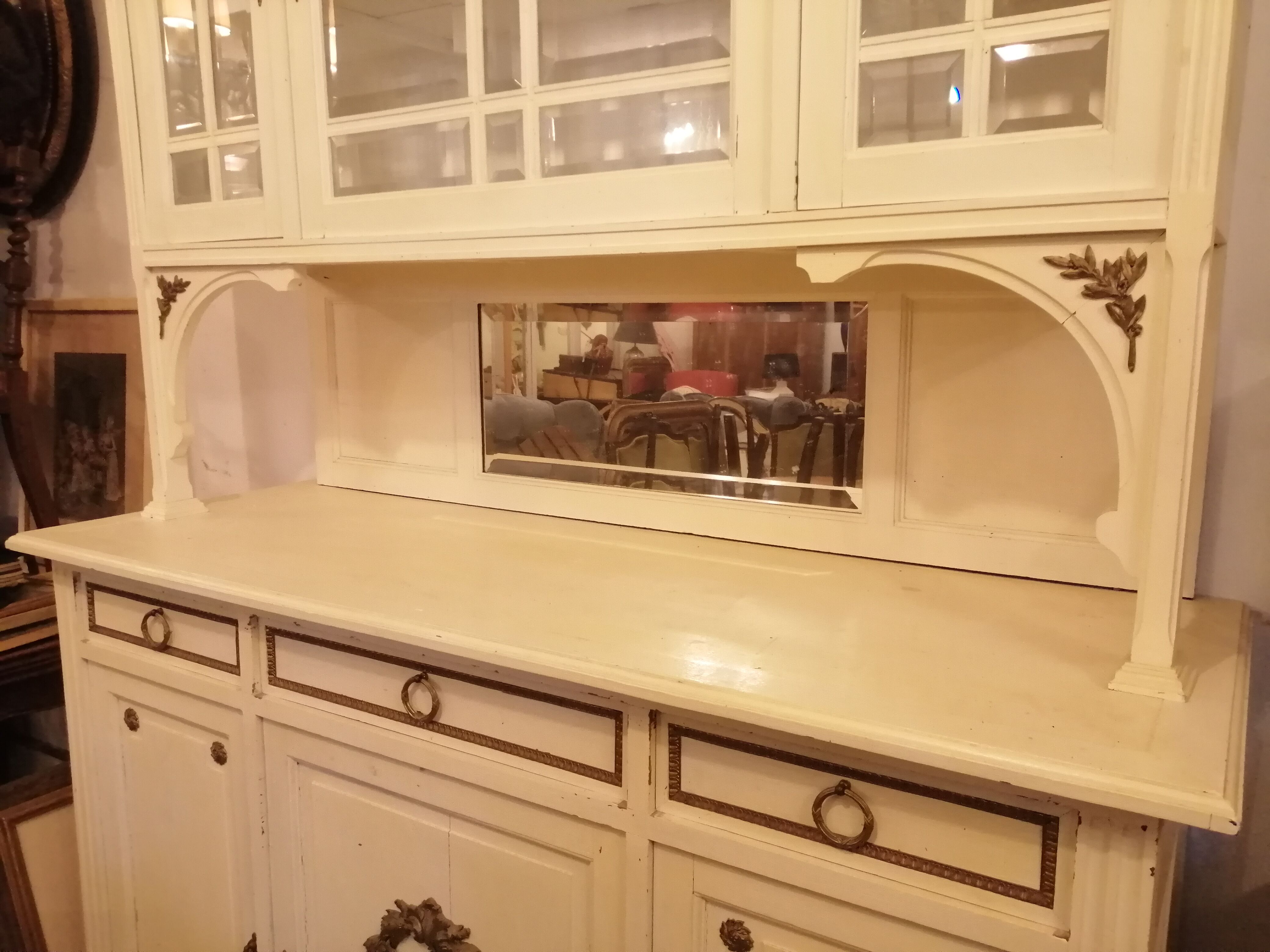 Two-body glass-body art nouveau style