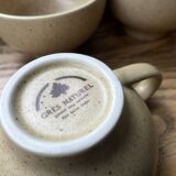 Set of 5 stoneware cups