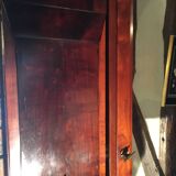 Vintage “Felix Monge” wall tie in cherry wood with mirrors