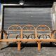 Vintage bamboo rattan sofa