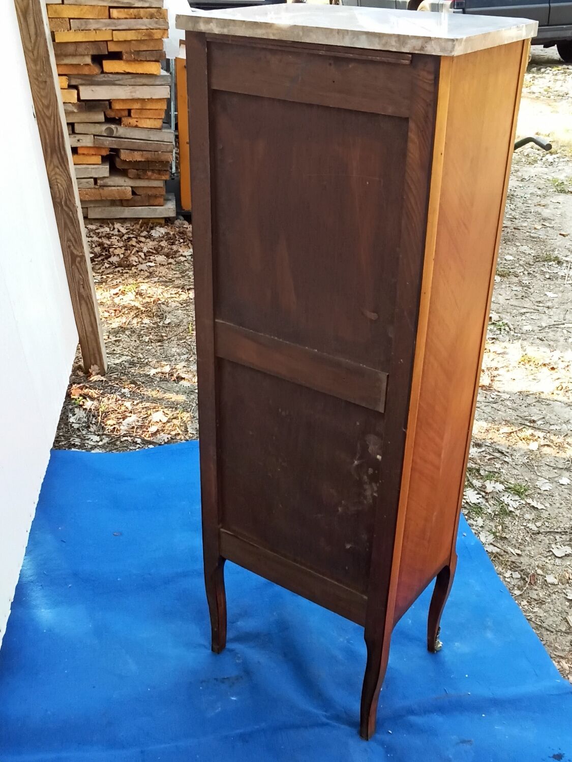 Weekly chess of drawer in marquetry