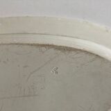 Dish Creil Directoire 1806 fine earthenware XXL