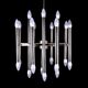 Lustre en chrome milieu du 20ème siècle, Sciolari distribué par Lightolier