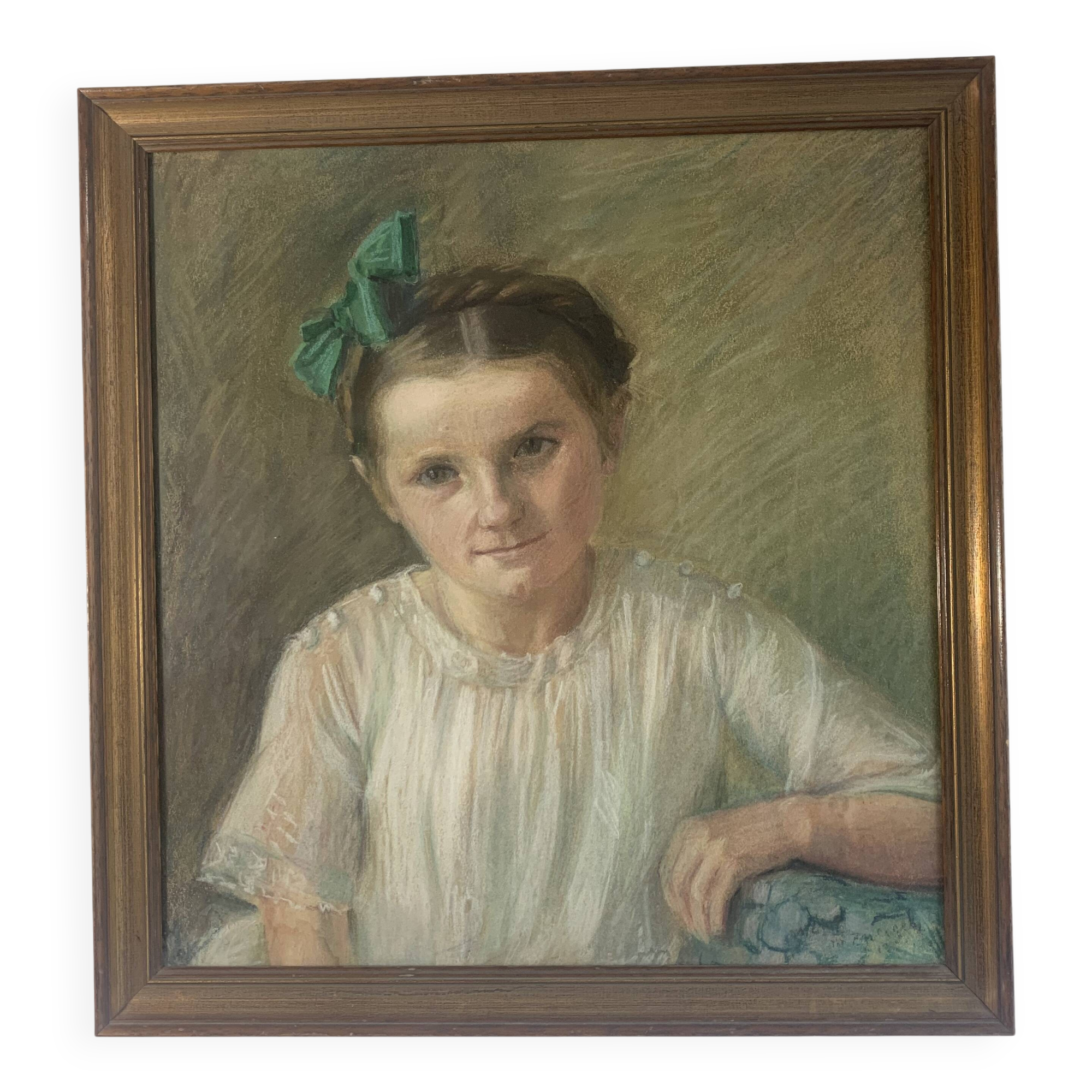 Painting "Portrait of a girl", 1950s