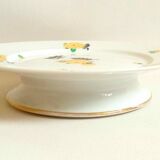 Limoges porcelain cake dish from the 1930s Diameter 23.5 cm