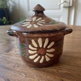 Small Alsatian pot in glazed ceramic