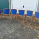 6 bistro restaurant chairs