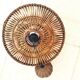 Vintage rattan pendant light with a diameter of 45cm