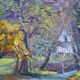Rural landscape painting HST signed and framed