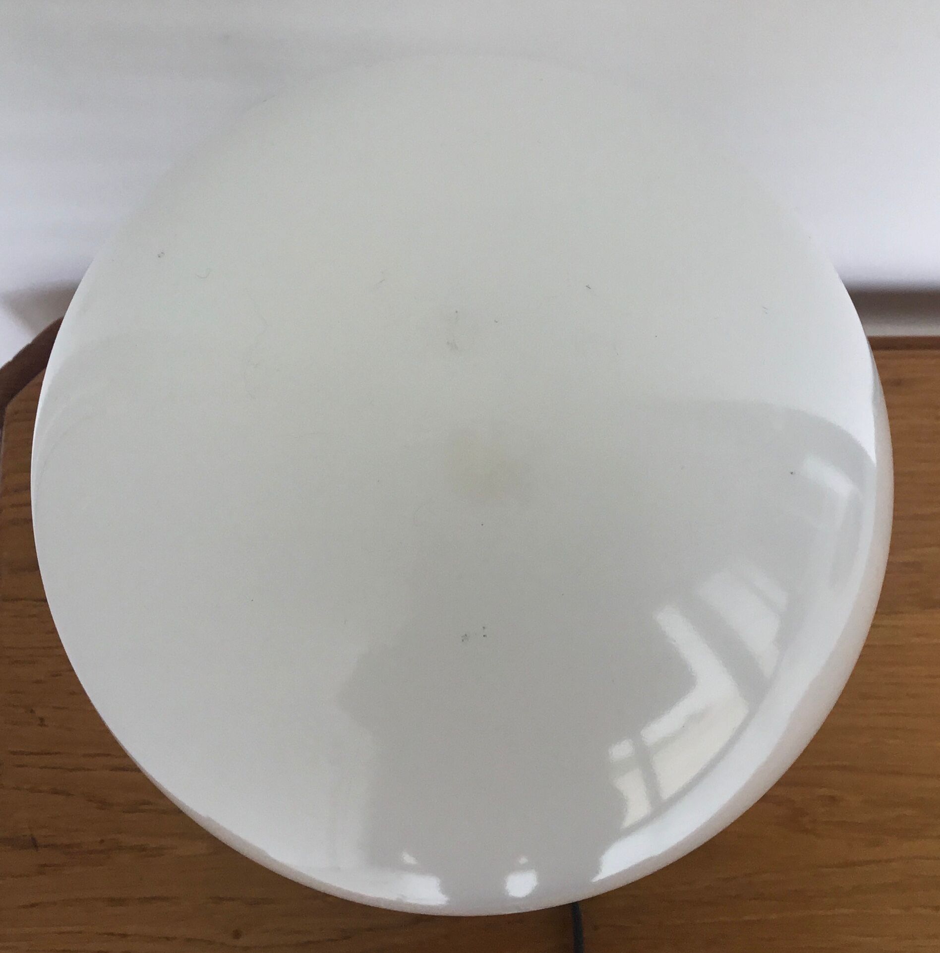 Spiral lamp or spring black and opaline vintage 1960